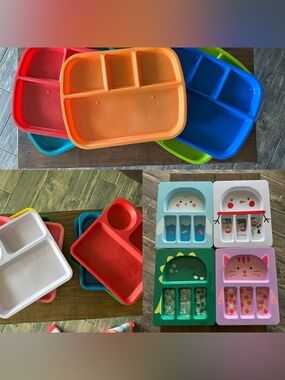 17 / Kids plates: Target pillow fort and bullseye playground